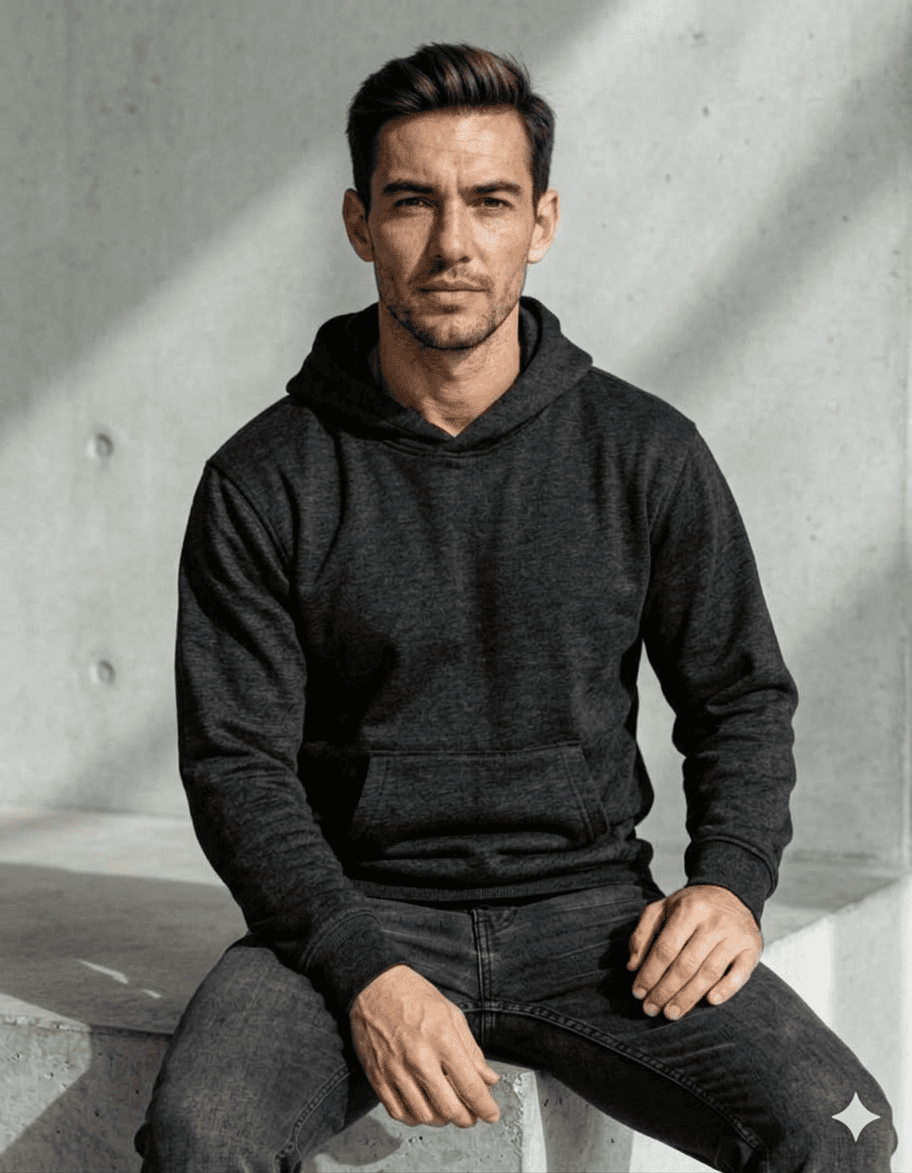 Black Hoodie view 1
